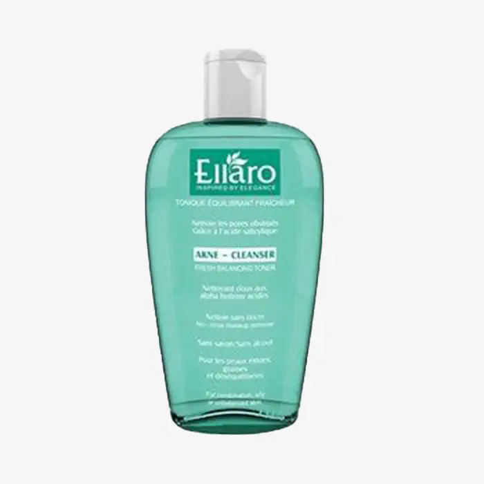 تونر فرش بالانسینگ آکنه کلینزر مخصوص پوست چرب و مختلط الارو|Ellaro akne cleanser fresh balancing toner