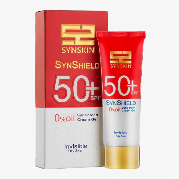 کرم ژل ضدآفتاب بدون رنگ بانوان ساین‌ اسکین، با SPF50، محافظ UVB، مناسب پوست‌های چرب بانوان