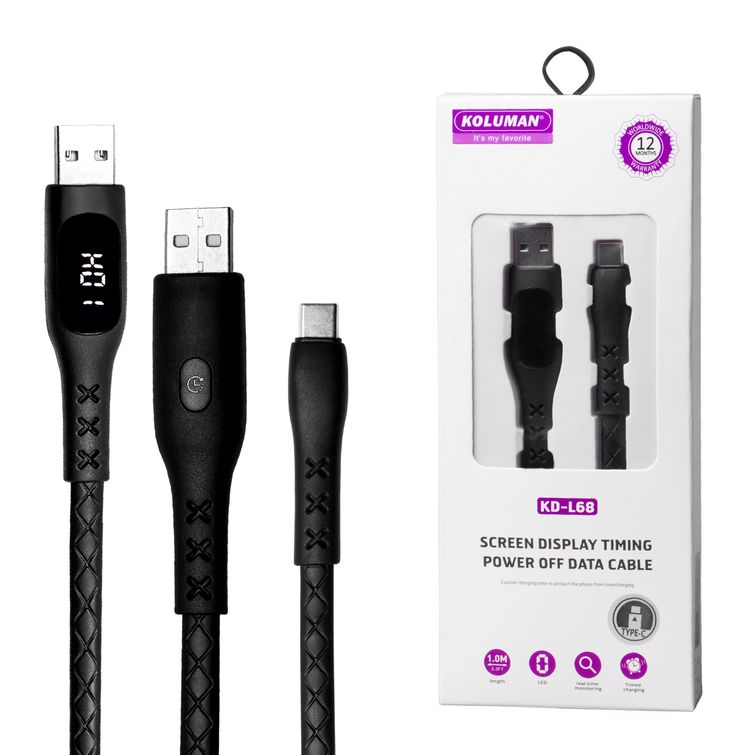 کابل تبدیل USB به USB -C کلومن مدل KD-L68