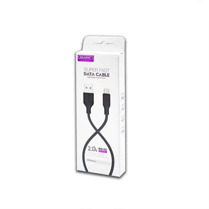 کابل تبدیل USB به USB-C کلومن مدل DK-02 طول 1 متر